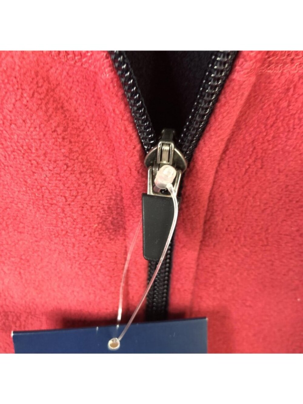 Lands' End Jacket Womens 1X Red Fleece Marinac WindCheck Zip Water Resistant - Picture 14 of 16